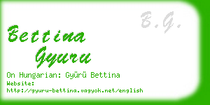 bettina gyuru business card